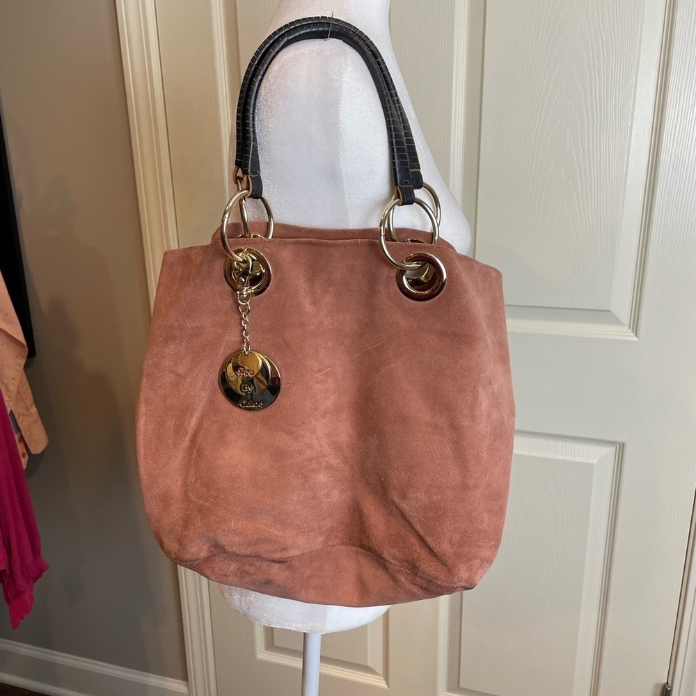 See by Chloe Brown Suede Tote Bag
